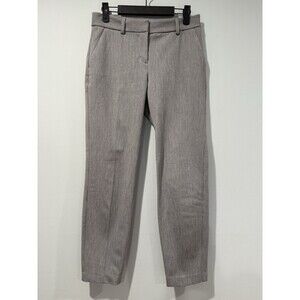 Express Pants Women 2 Gray Columnist Mid Rise Stretch Workwear Old Money Travel